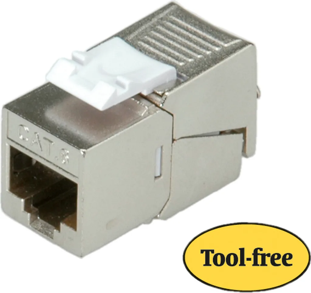 Modulo Keystone RJ45 ROLINE Slim | Cat6 UTP Jack per Rete 10/100/1000
