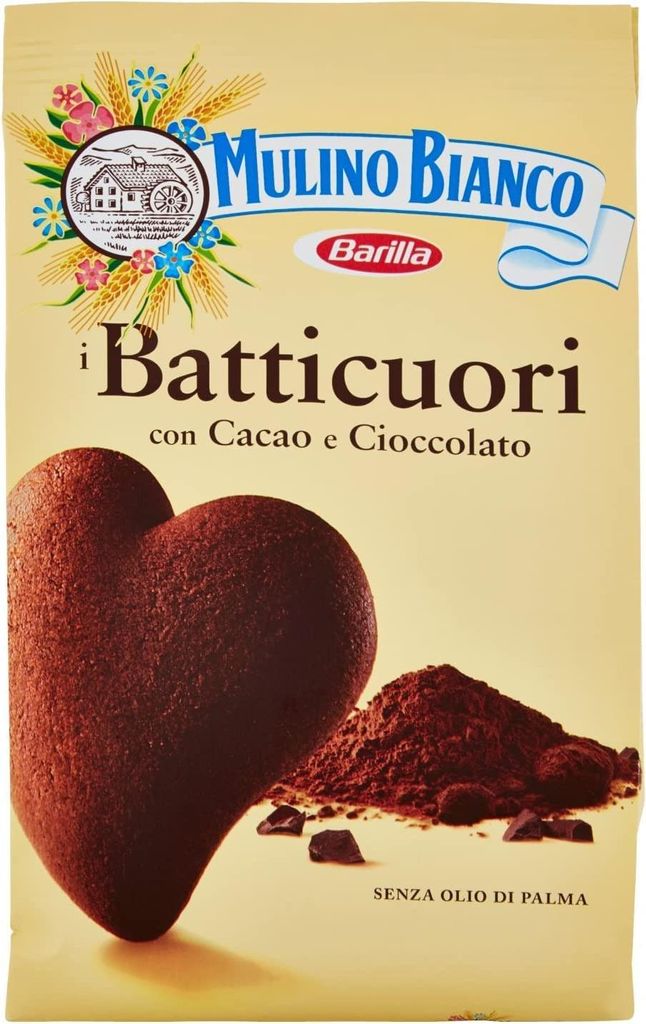 6x Mulino Bianco Kakao Kekse Batticuori Italien biscuits Produktbild 