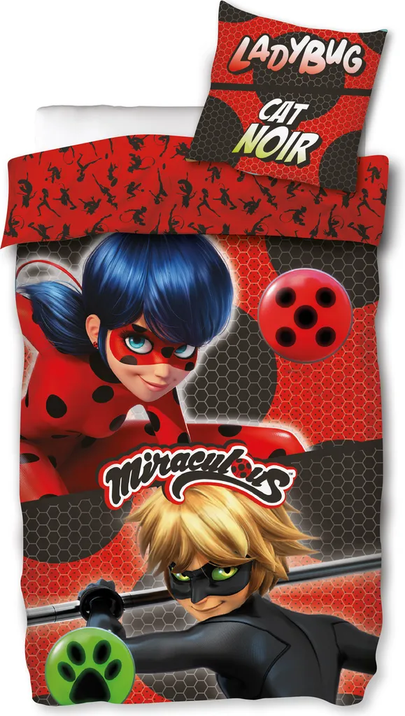 Biancheria Letto Miraculous Coccinella | Cotone Linon Reversibile