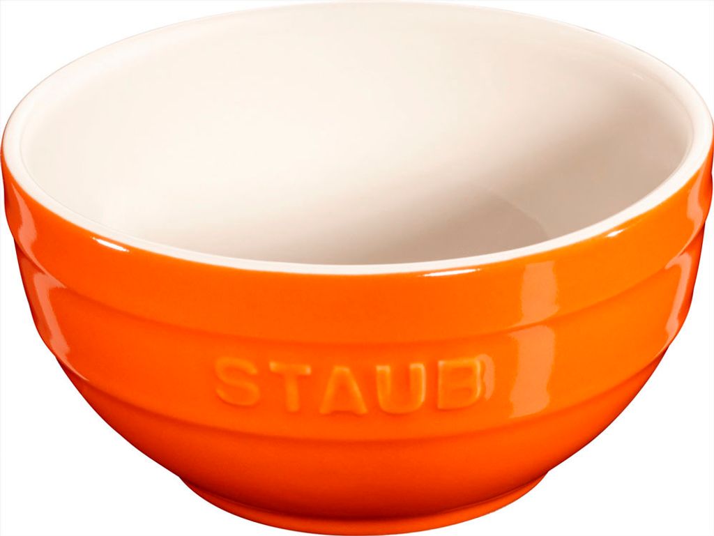 Staub Ceramic Rührschüssel Geschenkkarton 12,2 x 6,4 x 12,2 cm, Ø 12 cm rund Orange