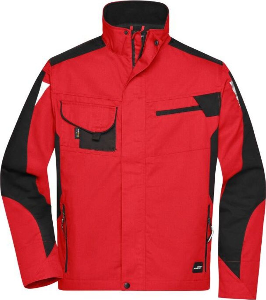 Professionelle Jacke mit hochwertiger Ausstattung red/black, Gr. XL