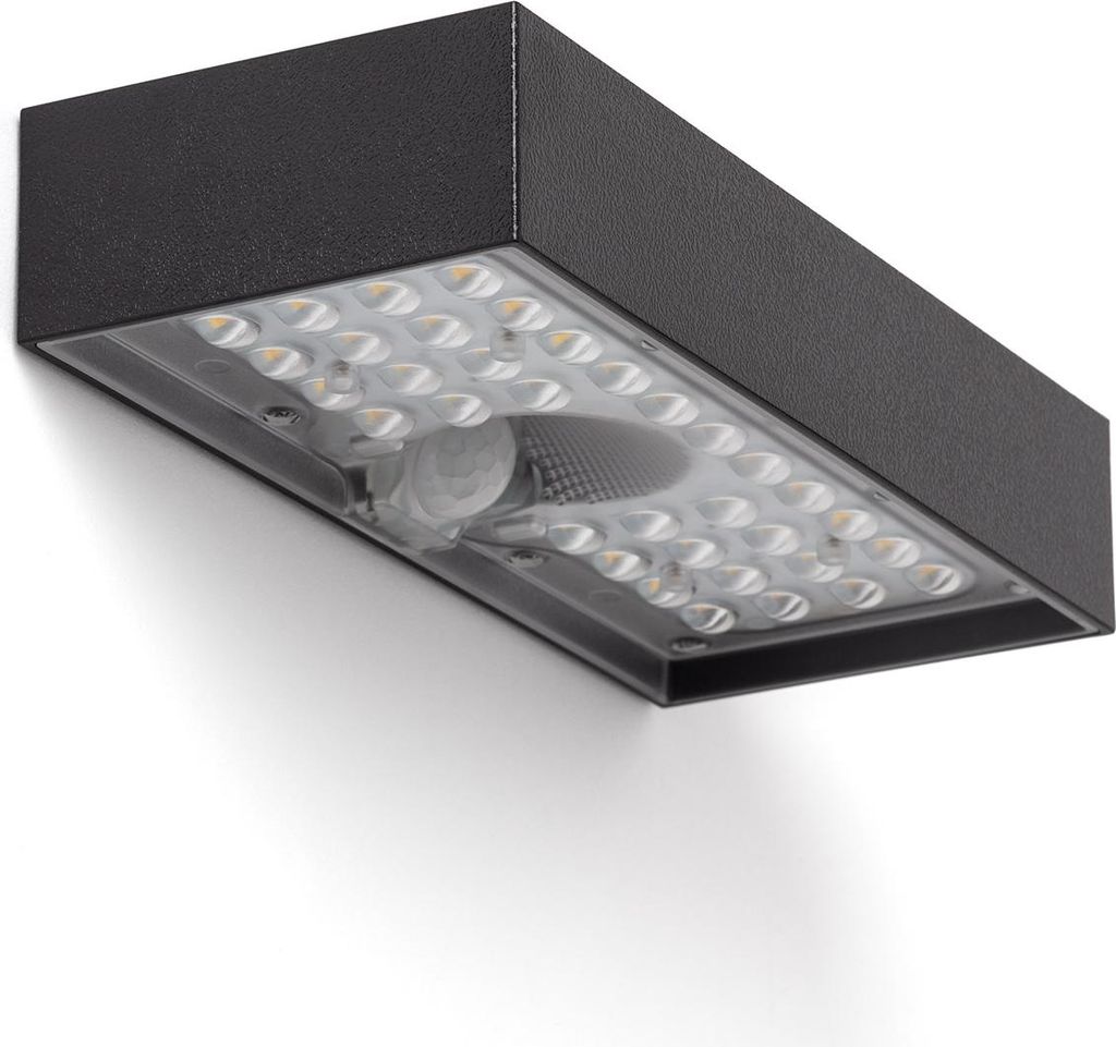 Wandleuchte Karl 6W Solar Aussen Schwarz 3000K Warmweiß