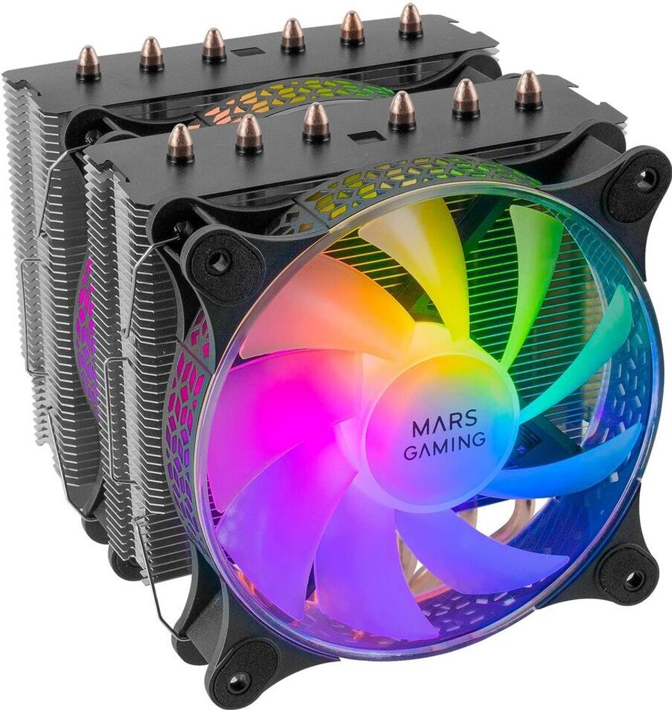 Mars Gaming MCPU-XT ARGB Doble Ventilador CPU 120mm
