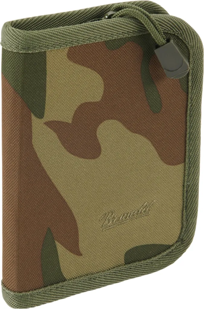 Brandit Portafoglio One Woodland - Wallet Militare in Poliestere 600D