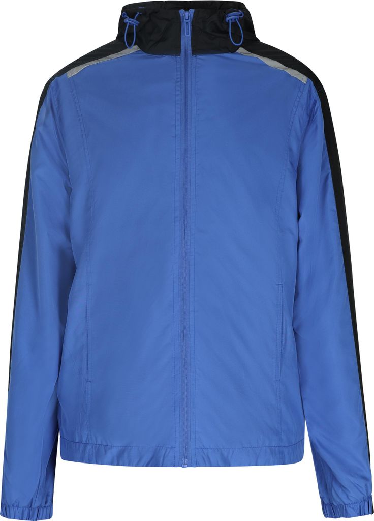 beach budz herren jacke - königsblau schwarz, XXL