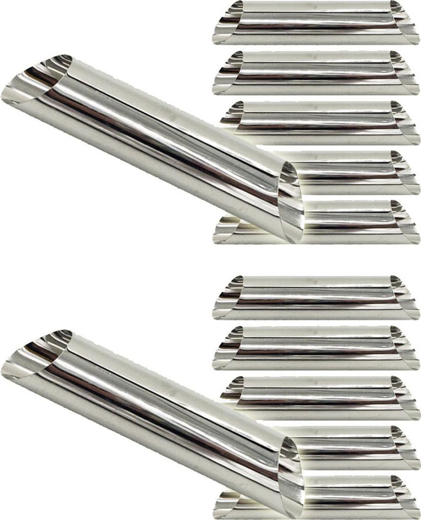 12x Cannoli Schaumrollen Sahne-Rollen Trubotschki Backform Produktbild 