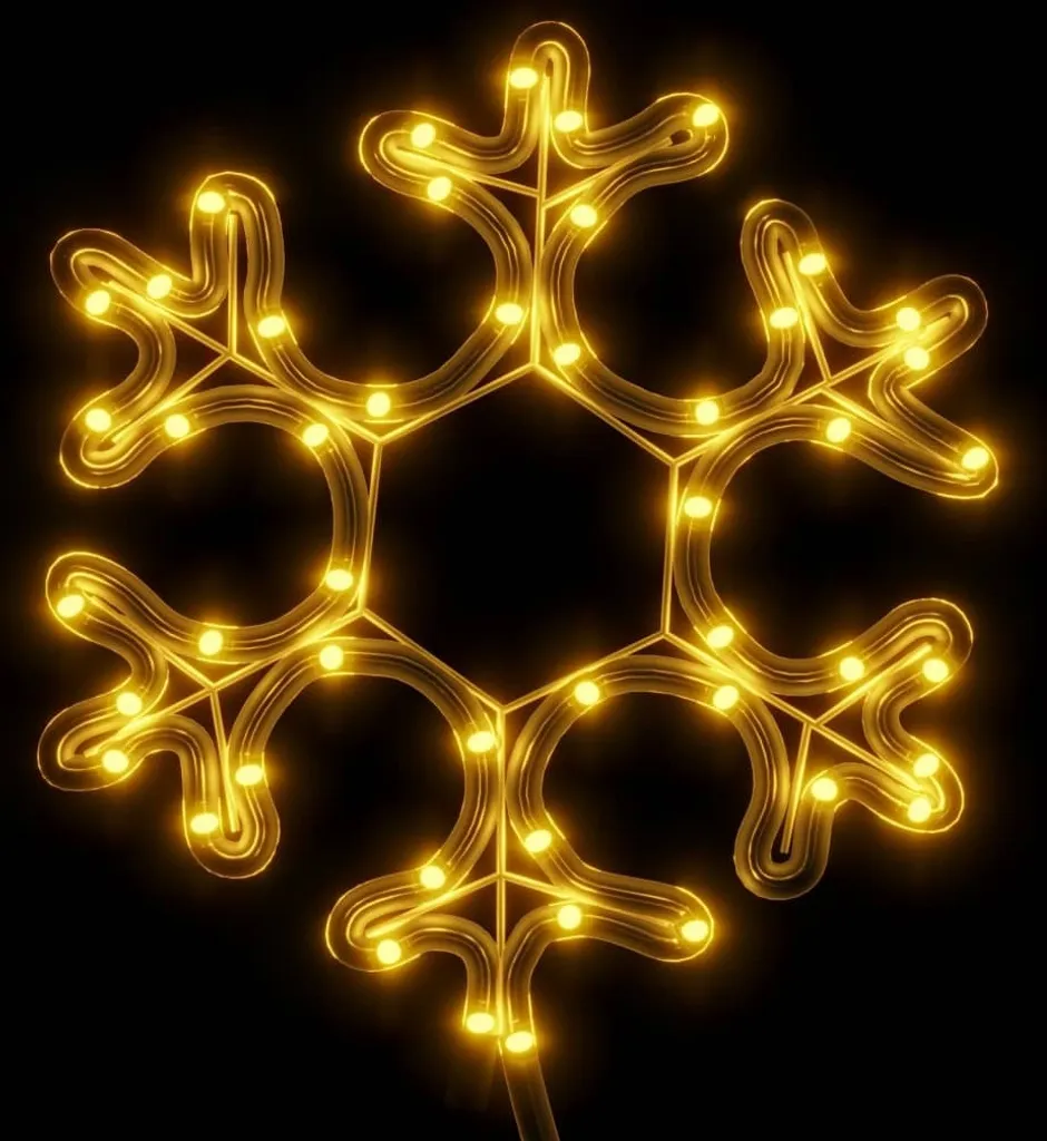 Silhouette Flocon LED 27cm : Illumination de Noël sans montage complexe