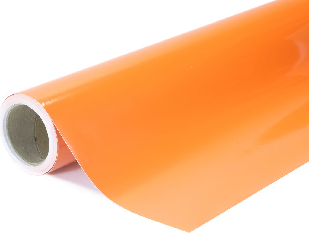 Super glänzend orange wrapfolie 152x100cm - innen/außen