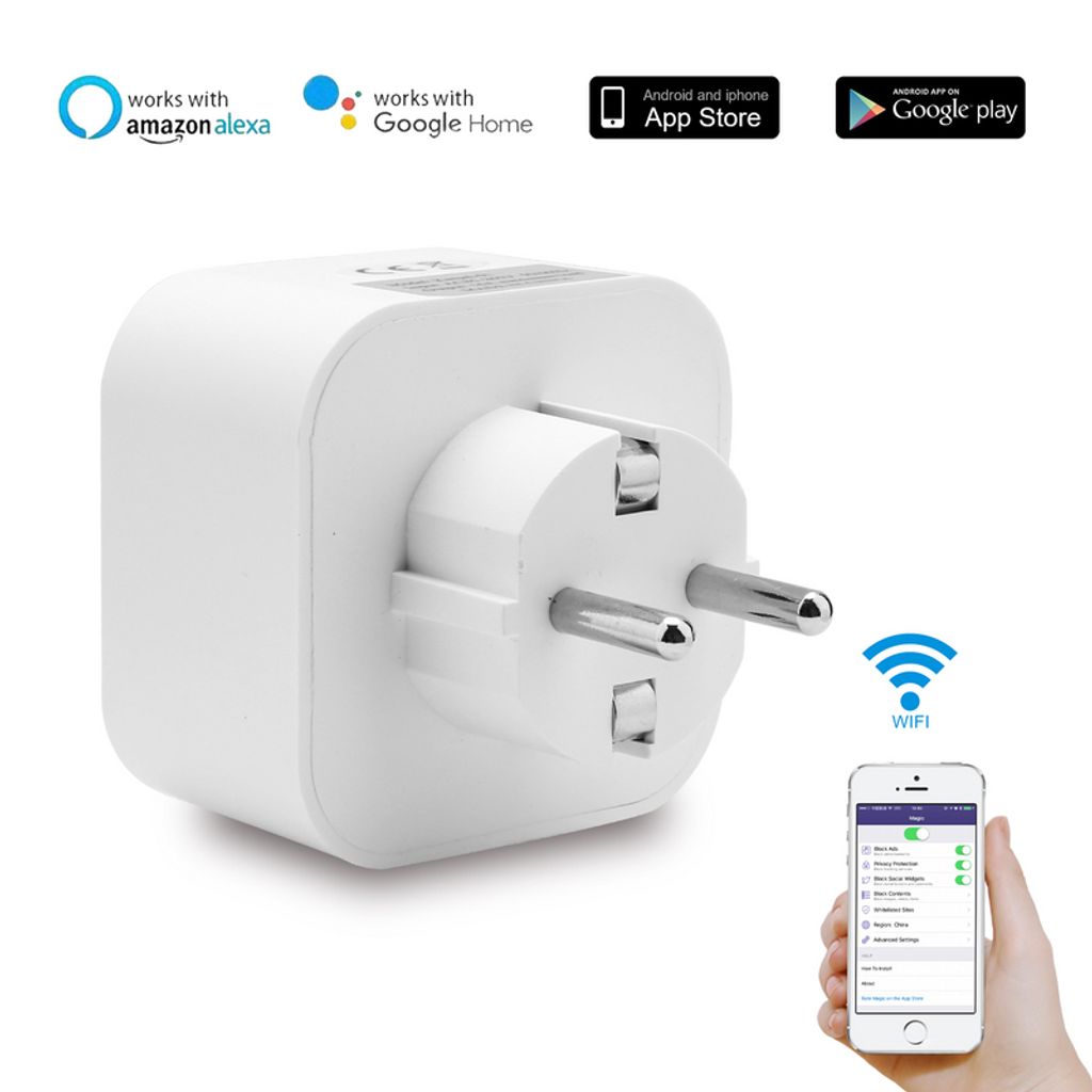 Smart Steckdose Remote Mini Wifi Schalter iOS Android für Google Home Socket 