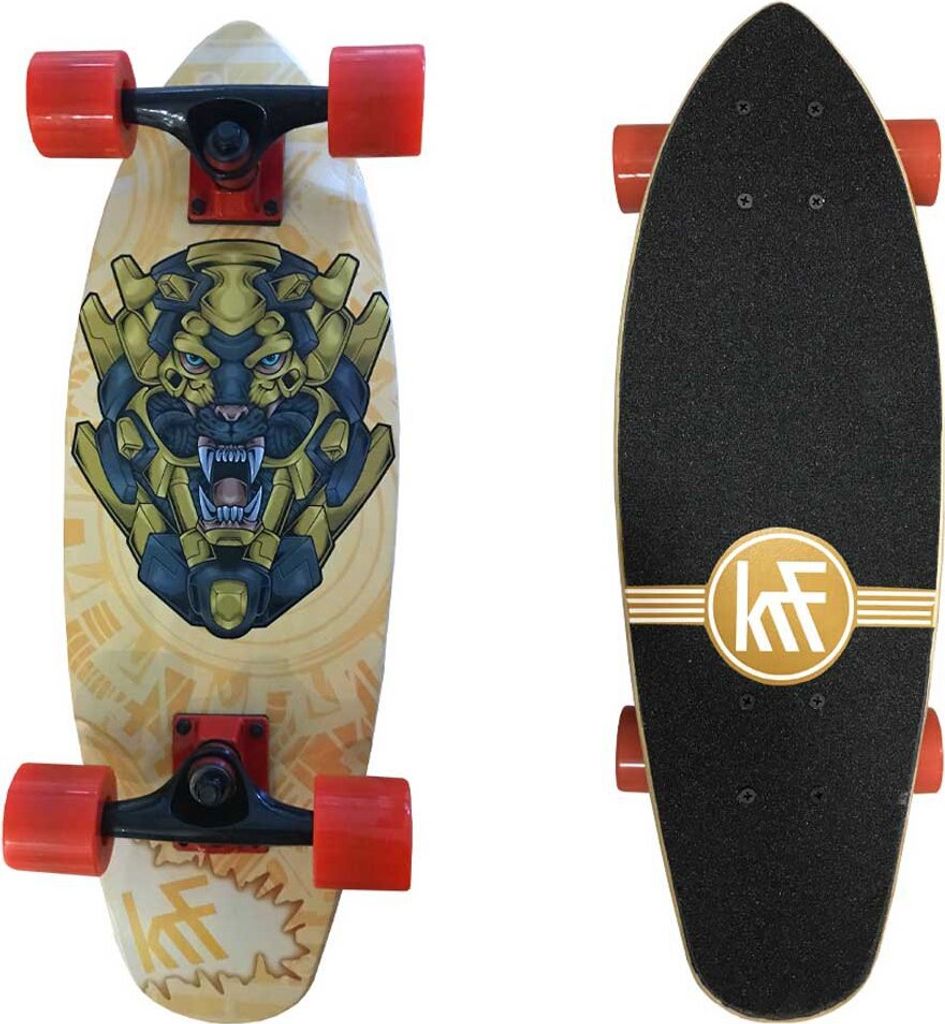 Krf Lion Mech Cruiser Skateboard Golden Golden One Size