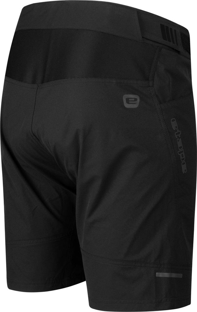Herren Radlerhose Freedom 3.0 mit Front- und Seitentaschen, schnell trocknend, lockere Passform, schwarz, Größe L