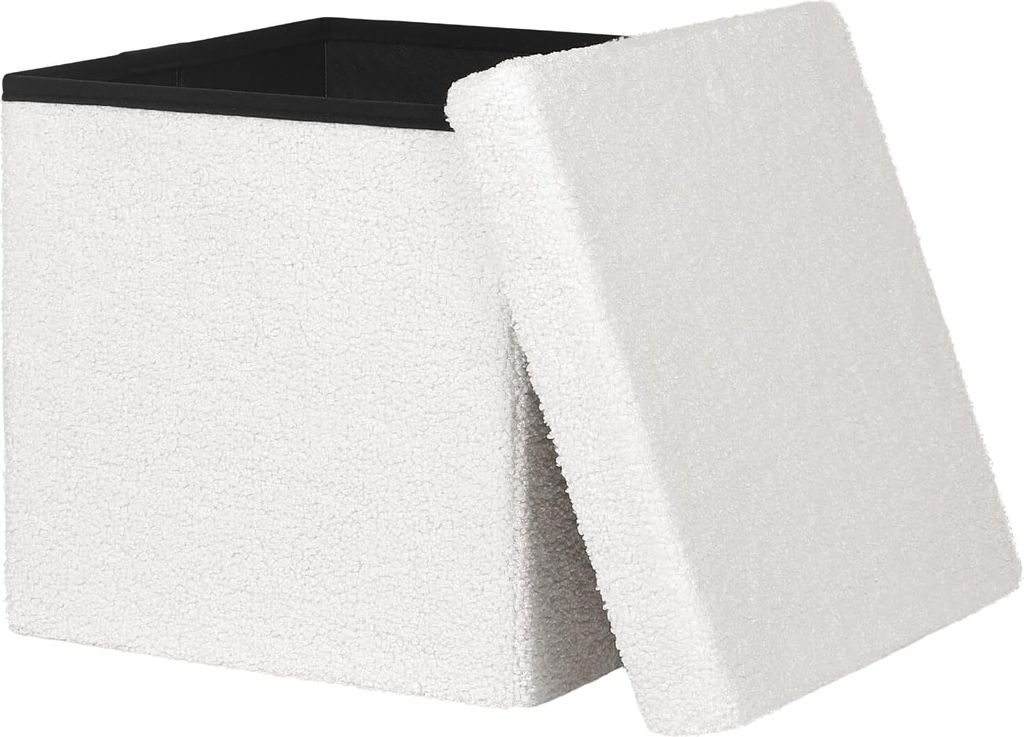 EUGAD Sitzhocker mit Stauraum, Faltbar, Fußhocker, aus Produktbild 