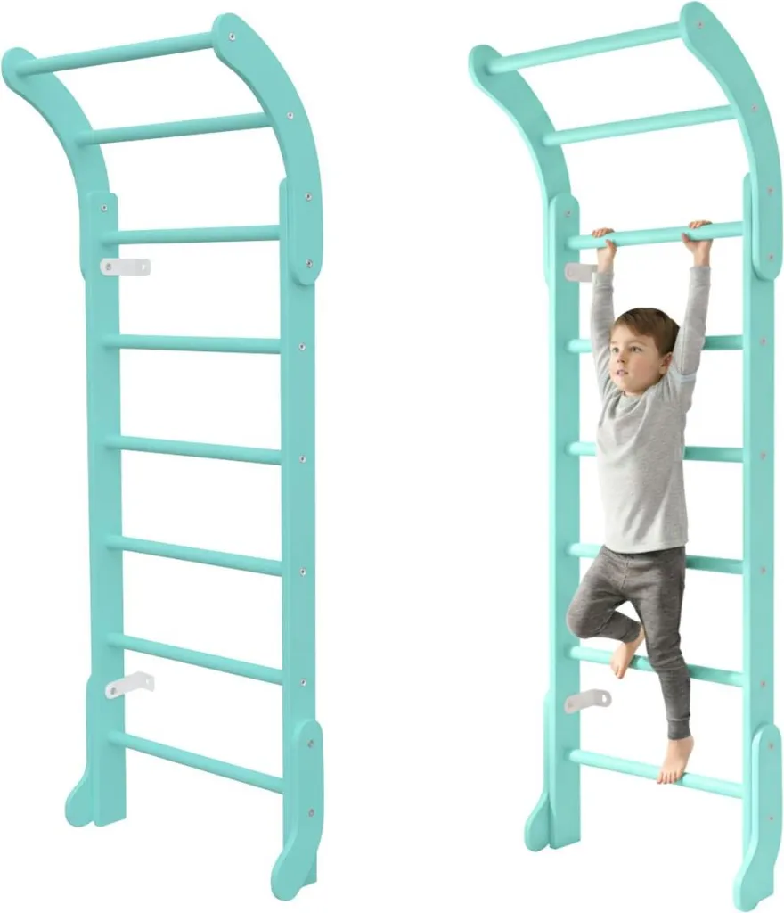 Échelle de gymnastique Mini Turquoise pour l'éveil moteur et le jeu