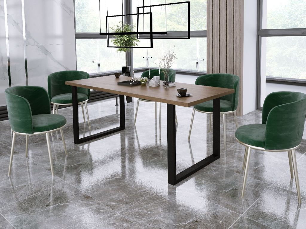 Esstisch IMPERIAL Tisch Metallbeine 186x67 Lancelot