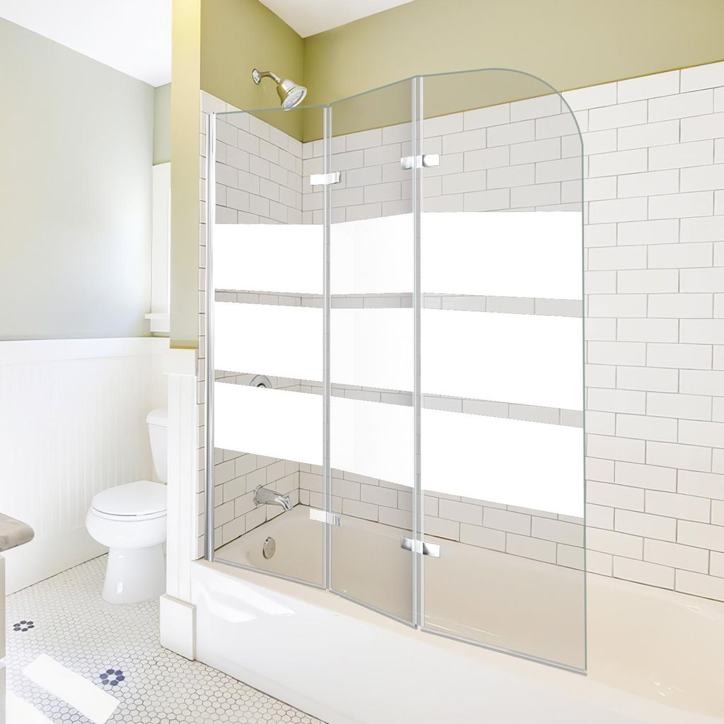 Peviasot Duschwand für Badewanne 120x140cm, 3-teilig Produktbild 
