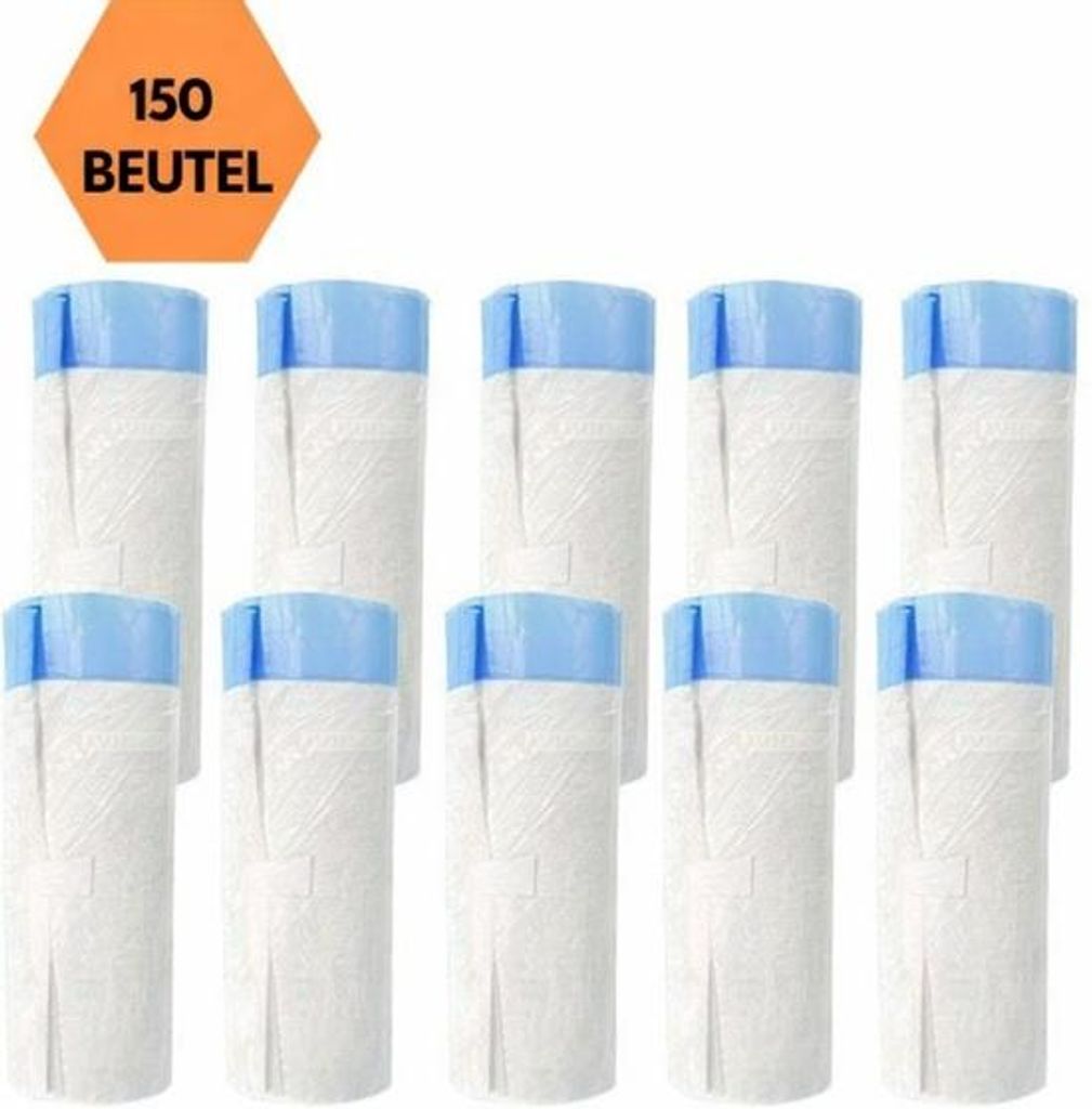 JustValue Katzentoilettenbeutel für automatische Katzenklos – 10 Rollen