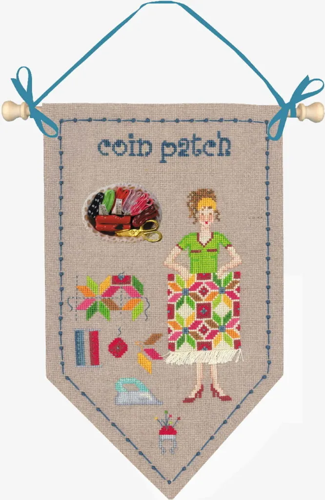 Ouvrage Broderie Point de Croix Compté Patch d'Angle Décoratif 14x24