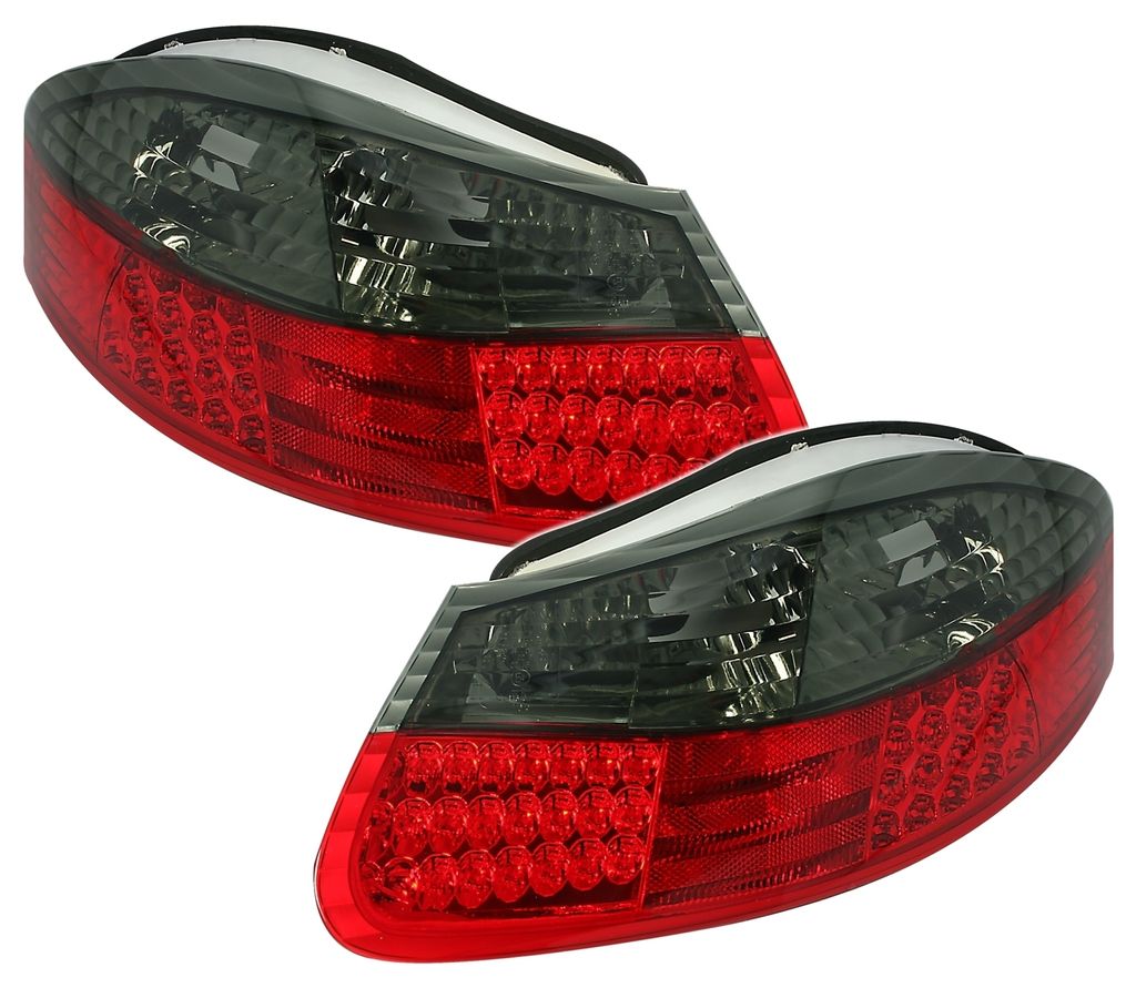 LED Rückleuchten Set in Rot Smoke für Peugeot 206 8/98 Heckleuchten