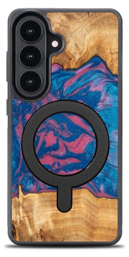 Holzhülle für Galaxy S26, Bewood Unique Neons Vegas für MagSafe
