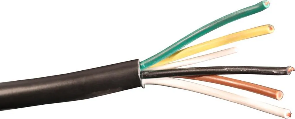 Câble d'éclairage blindé 5x1,0 mm² - Bobine 50 m haute résistance PVC