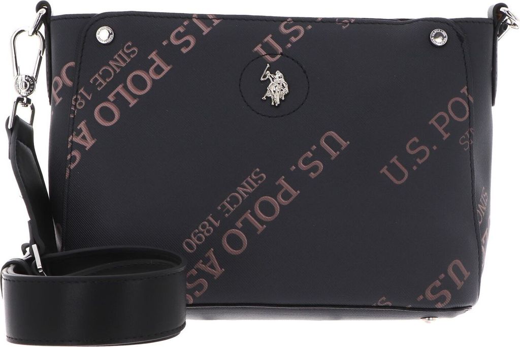 U.S. POLO ASSN. Schultertasche Umhängetasche Green Country Crossbody Black schwarz