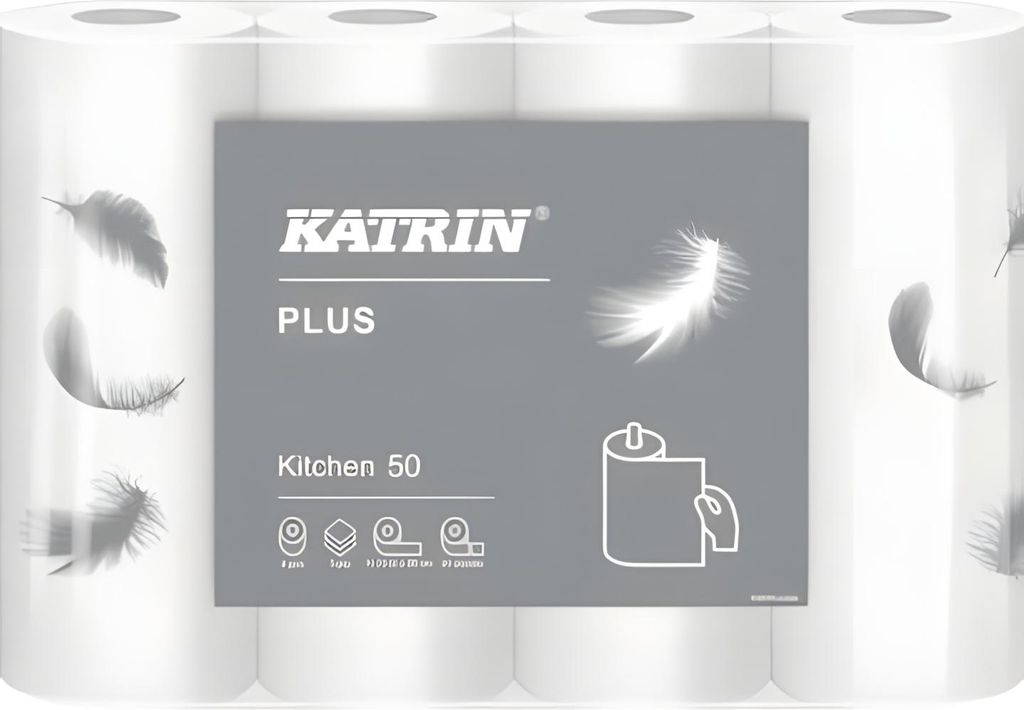 KATRIN® 231004 Küchenrolle - 26 x 23 cm, 3-lagig, weiß, 4 Obrázek produktu 