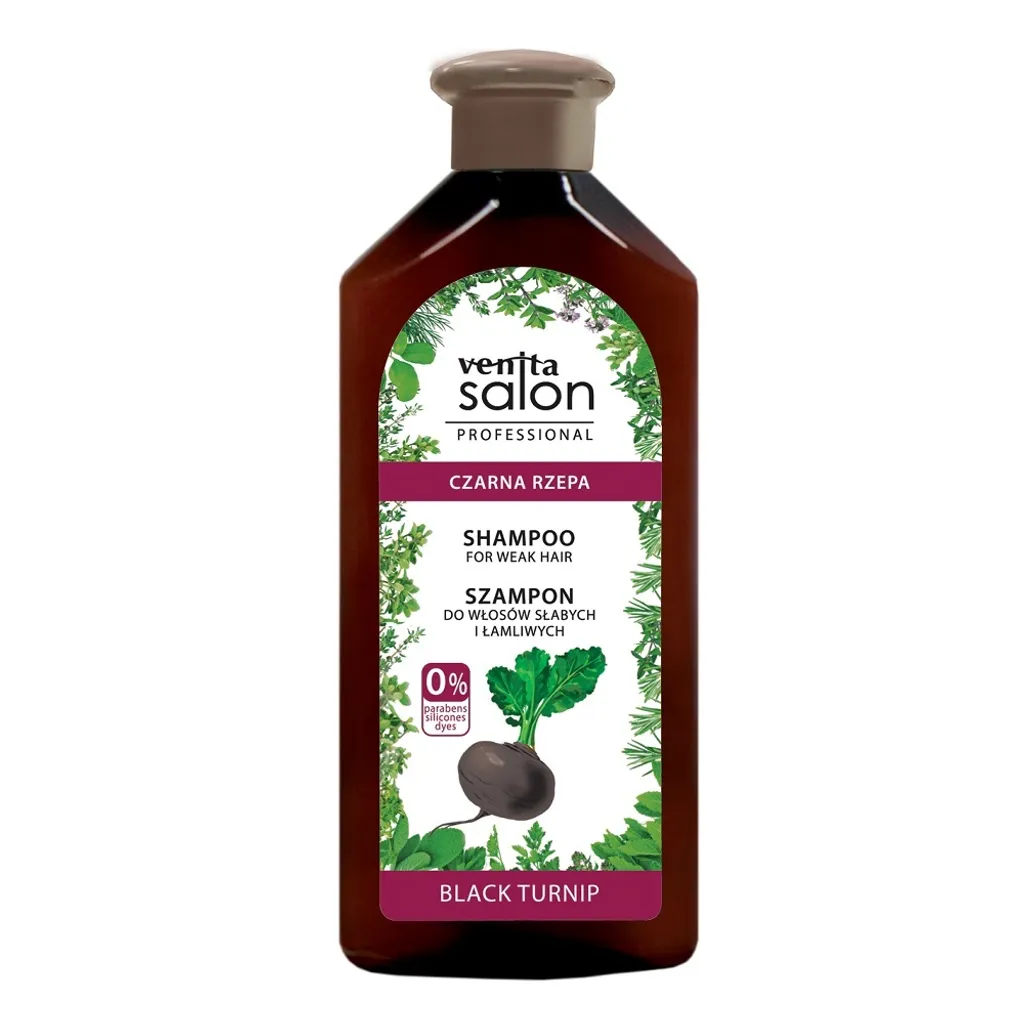 Venita Salon Shampoo Professionale Rapa Nera 500ml - Capelli Fragili