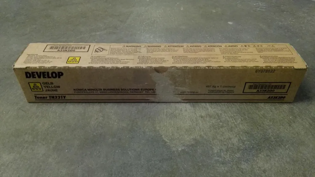 Cartouche de toner TN321Y jaune compatible pour Konica Minolta Bizhub