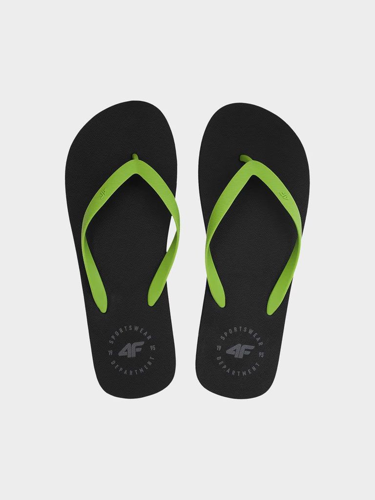 4F Herren Zehentrenner Flip Flops Badeschuhe Badeschlappen Sandalen M026A, Lime, 44