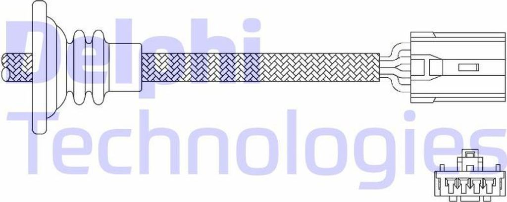 DELPHI ES11043-12B1 Lambdasonde OE 30611511 kompatibel mit V40, S40