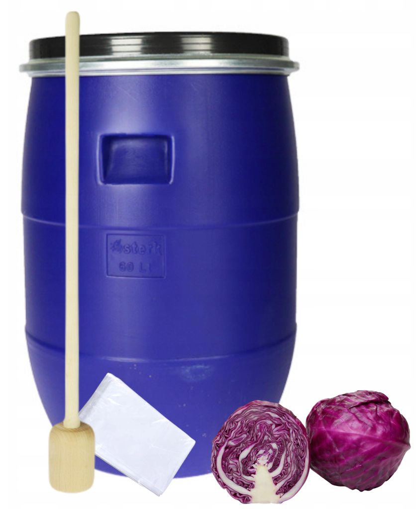 Zestaw Do Kieszenia Kapusty Beczka 60L Worek + Tłuczek Zdjęcie produktu 