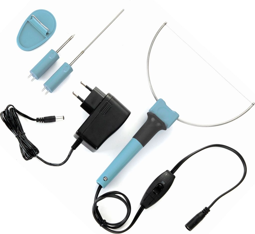 Velleman 3-in-1 Styroporschneider mit Heißdraht Heißmesser und Gravierstift inklusive 5V Adapter und