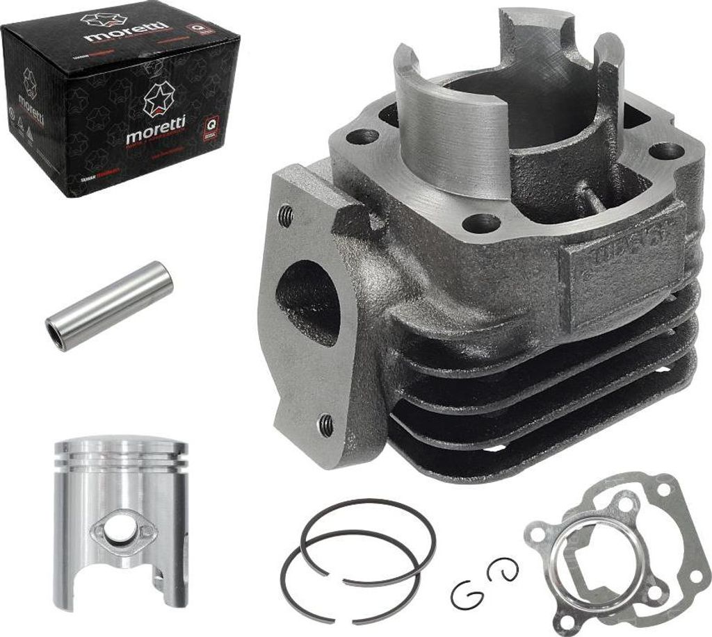 Cylindre Moretti pour scooter 2T 50cc 1PE40QMB sw.12mm Image du produit 