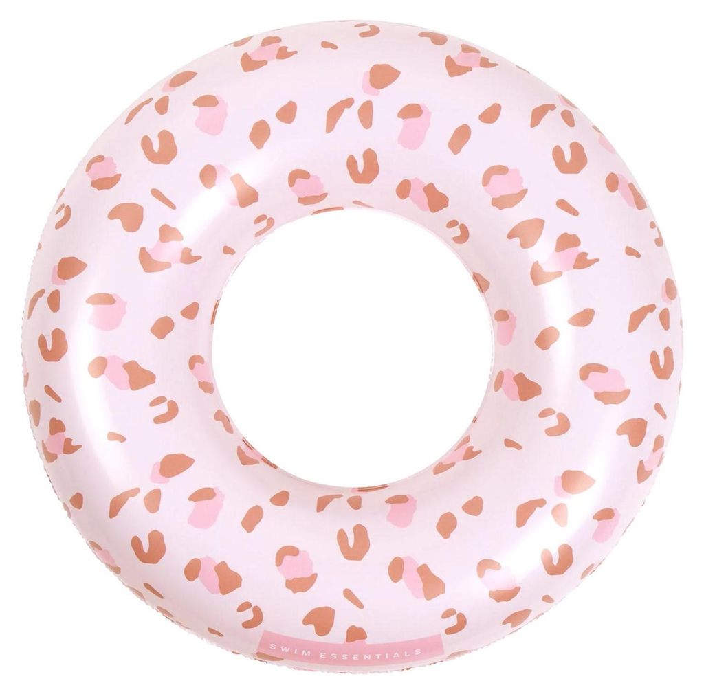 Gommone da nuoto - Colore rosa antico - Motivo leopardo - Immagine del prodotto 