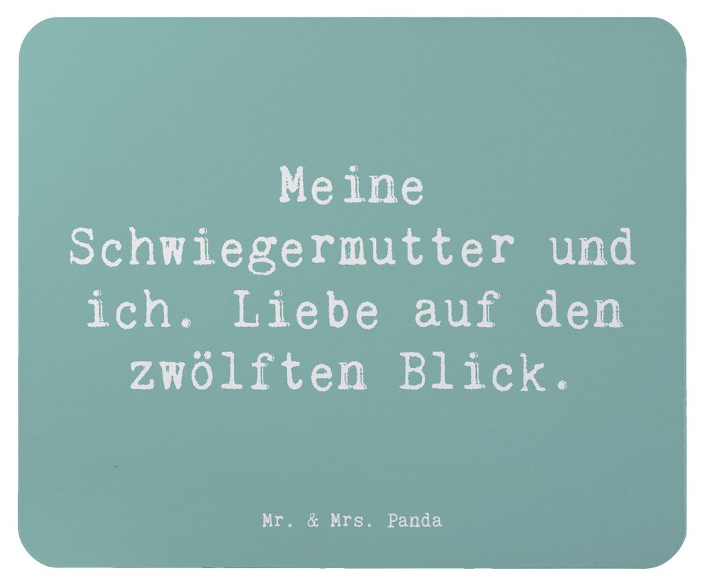 Mr. & Mrs. Panda Mauspad Spruch Schwiegermutter Liebe - Produktbild 
