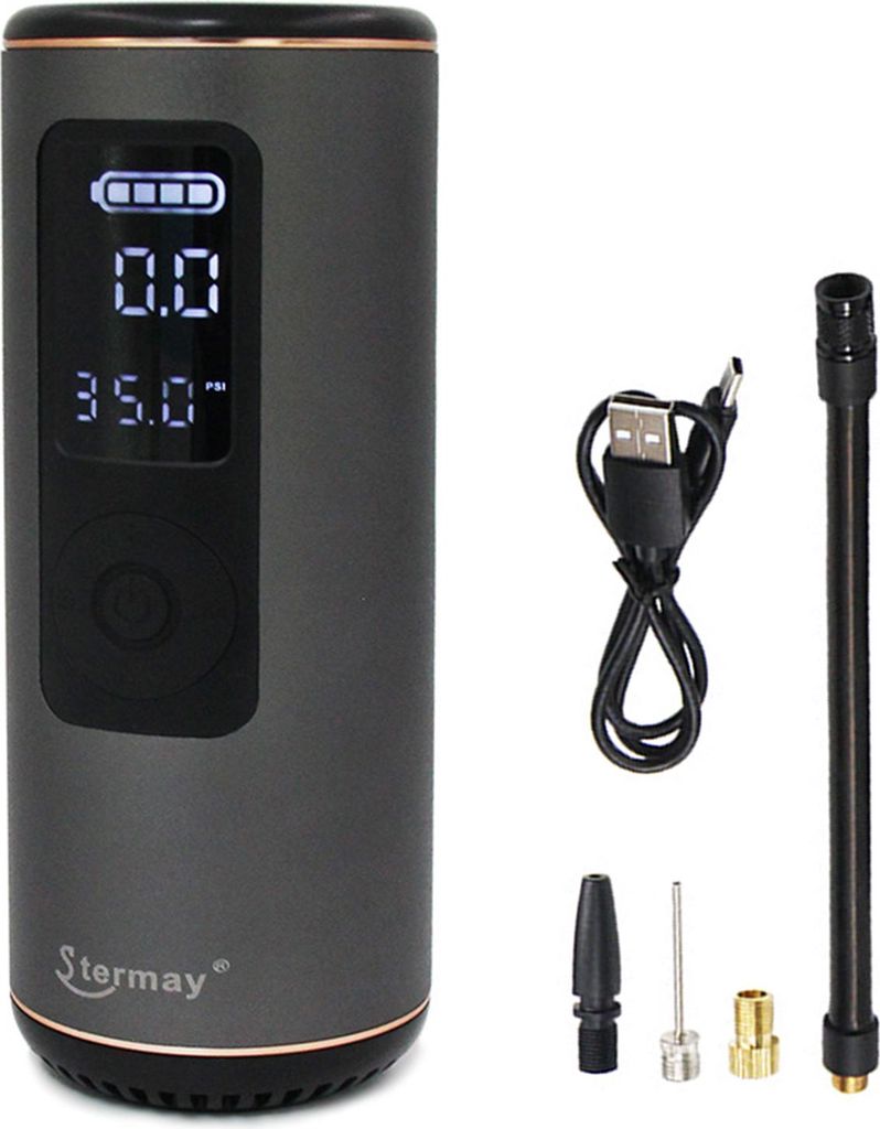 Tragbarer Reifenfüller Kabellose Luftpumpe mit digitalem Druckmesser für Auto Fahrrad Ball Motorrad HT-0288