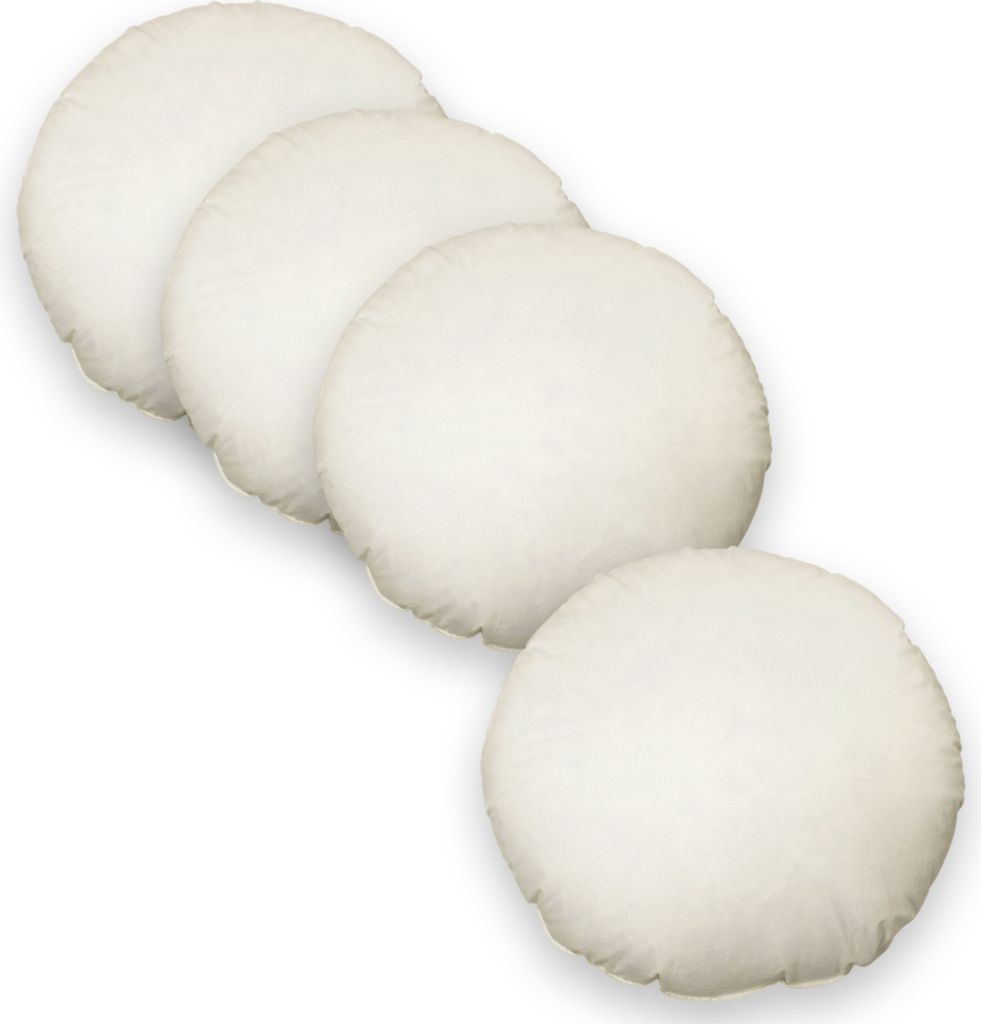 4er Pack Füllkissen 40 cm rund Federn Kissen Inlett Kissenfüllung Kopfkissen Innenkissen