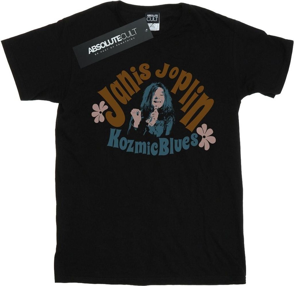 Janis Joplin - "Kozmic Blues" T-Shirt für Herren BI44453 (5XL) (Schwarz)