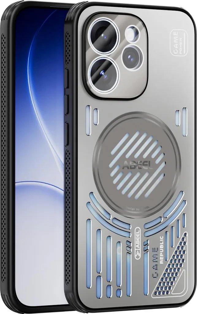 Custodia Elegante Grigio per Oppo Reno15 Pro | Metallo e Protezione
