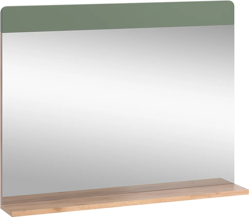 Miroir de salle de bain Vicco Izan Vert et Or Chêne 80x62 cm Modèle 54419