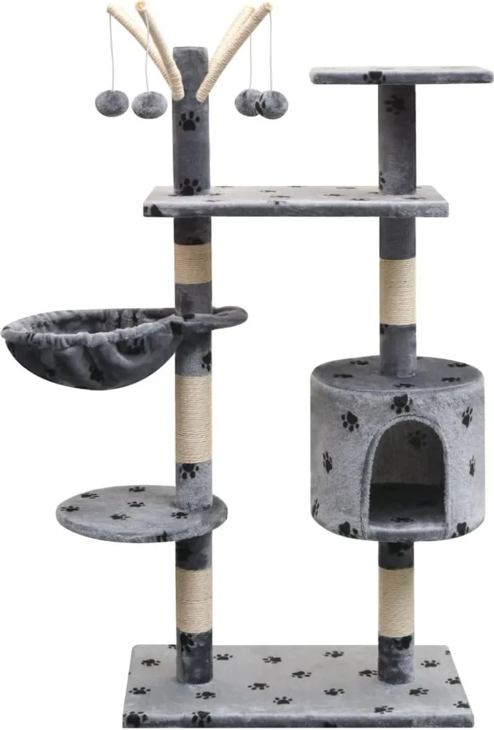 Specifiche Tiragraffi Gatti 125cm Sisal e Peluche - Grigio Zampa