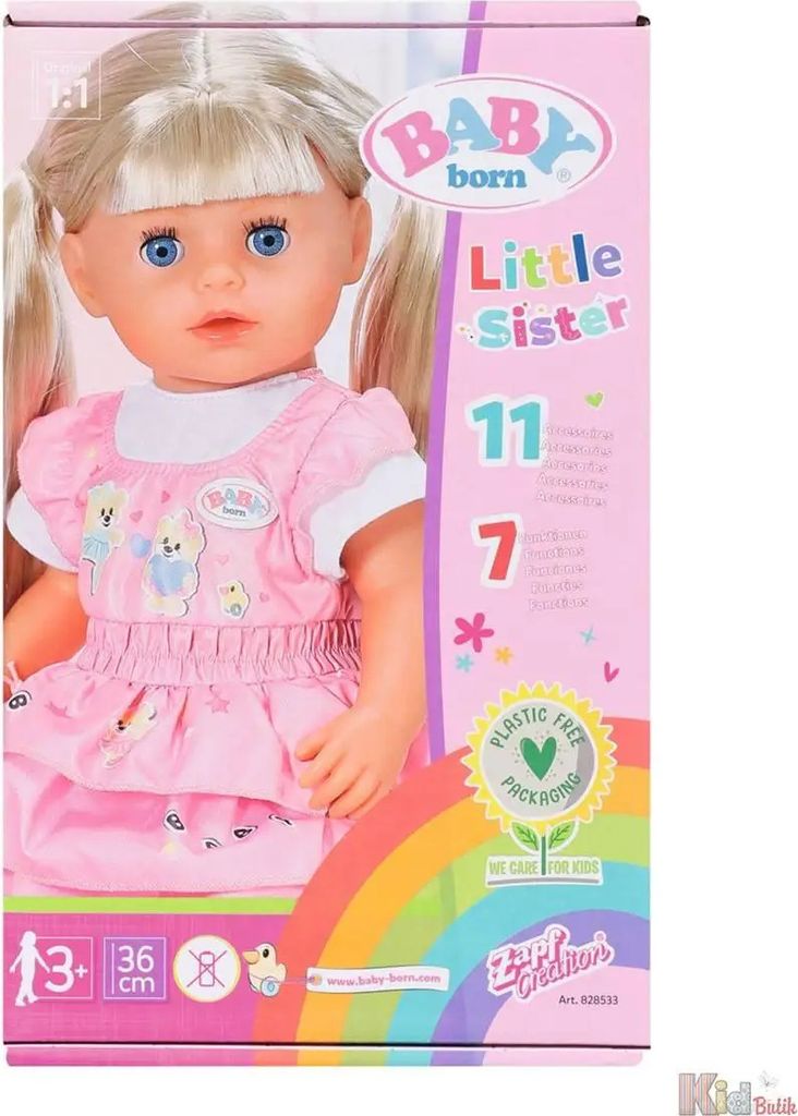 BABY born Kindergarten Little Sister 36 cm Produktbild 
