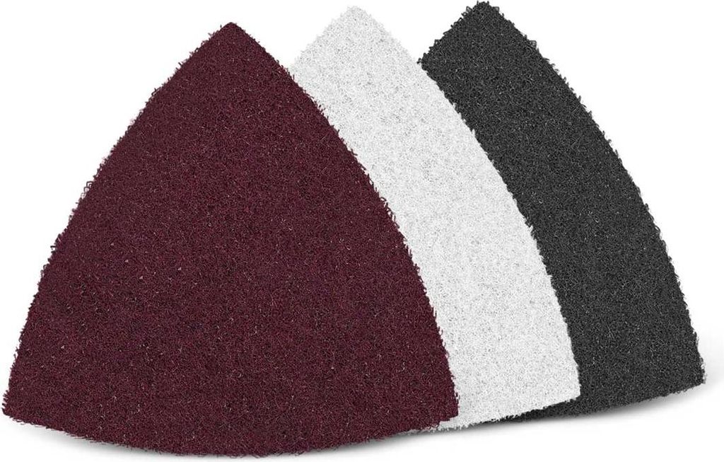 MENZER Fleece Schleifvliese, 82 mm, f. Deltaschleifer, Faservlies (10 Stk.) fein (ca. K 180)