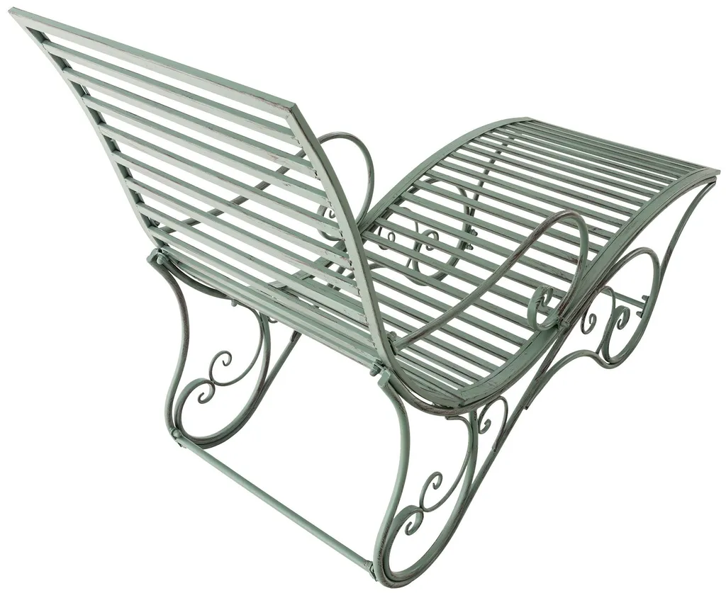 Chaise longue de jardin Amiens en aluminium gris anthracite design