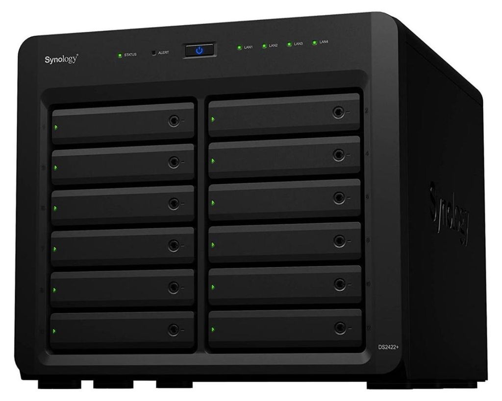 Synology Disk Station DS2422+ - NAS-Server - 12 Schächte - SATA 3Gb/s - RAID RAID 0, 1, 5, 6, 10, JBOD - RAM 4 GB - Gigabit Ethernet - iSCSI Support