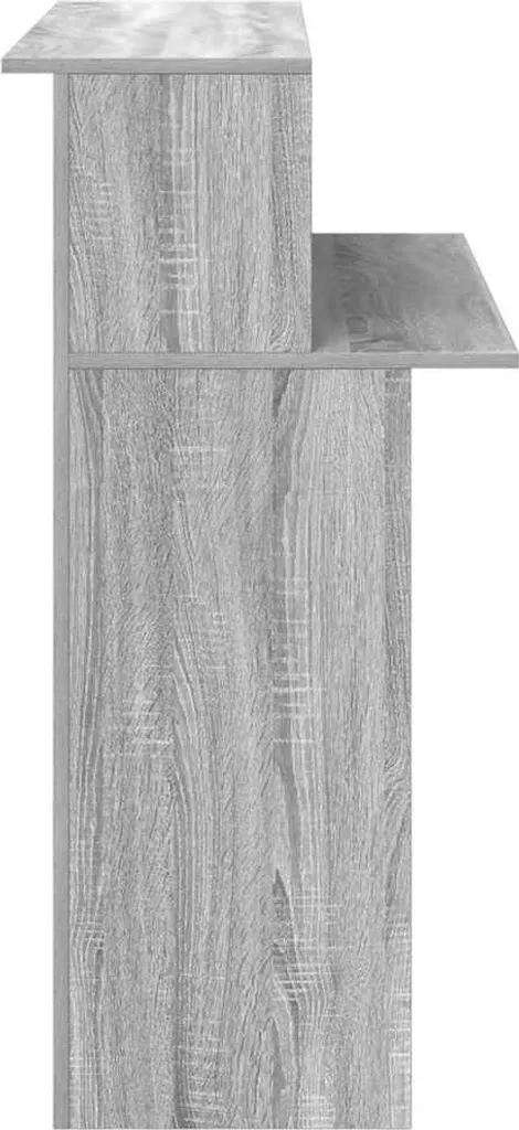 Banco Reception Grigio Sonoma 100cm - Bancone Cassa per Negozio - 6