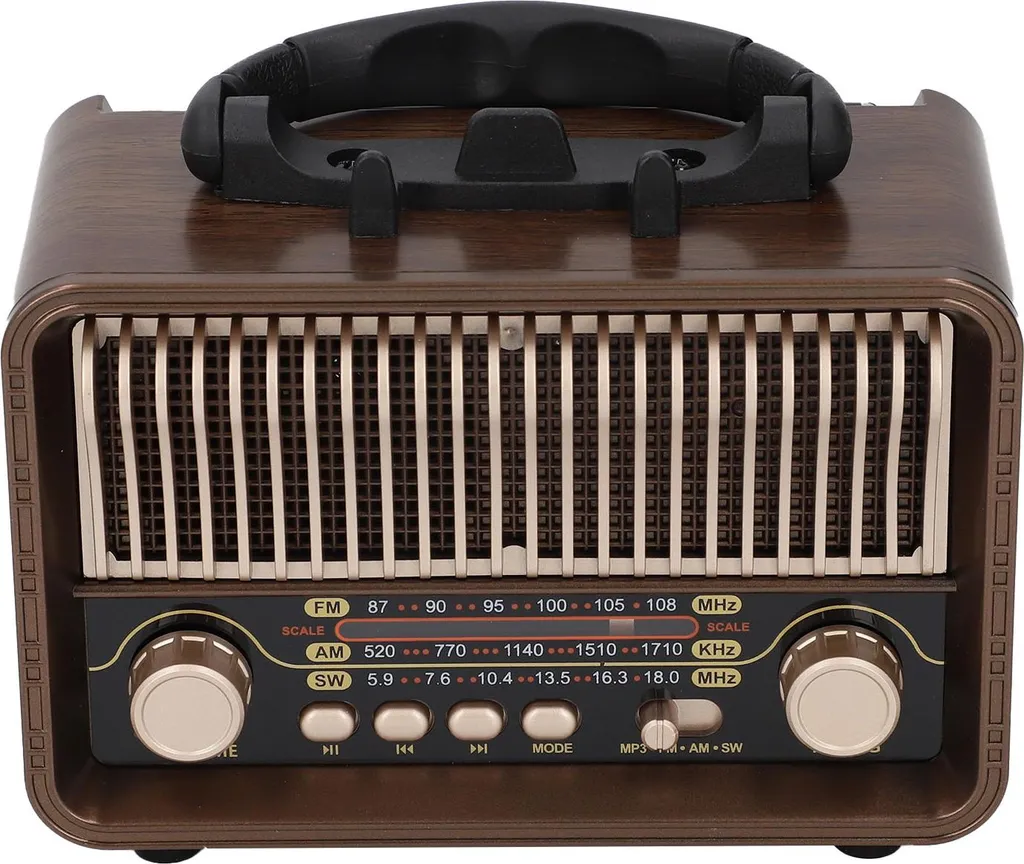 Radio Portable Rétro Bluetooth 5.4 Haute Réception avec Batterie Type C - 4