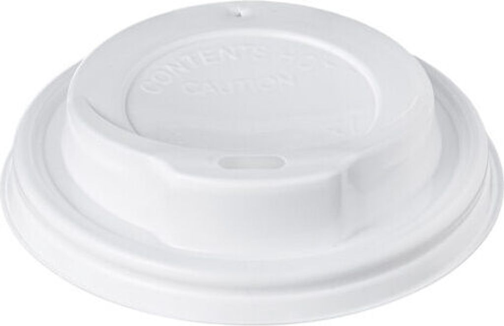 800x Domdeckel weiß für Pappbecher COFFEE TO GO mit 80mm Ø