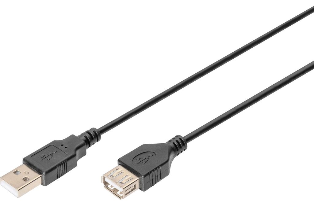 Digitus Przedłużacz USB-A, 3 m, 3 m, USB A, USB A, USB 2.0, Zdjęcie produktu 
