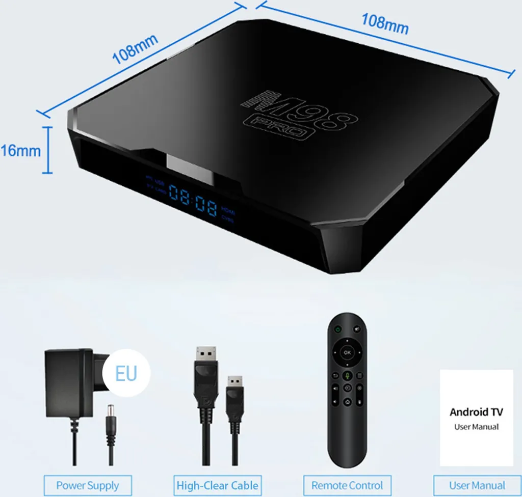 M98PRO TV Box : la solution pour un streaming 4K fluide et commande vocale